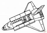 Shuttle Espacial Transbordador sketch template