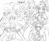 Doki Precure Coloring Pages Deviantart Template Stats Downloads sketch template