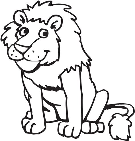 colouring images  lion clip art library