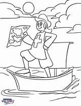 Christopher Columbus Coloring Pages Printable Getdrawings Getcolorings Colorings Color sketch template