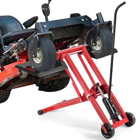 buy tangzon folding lawn mower jack lift height adjustable lifting device  wheels