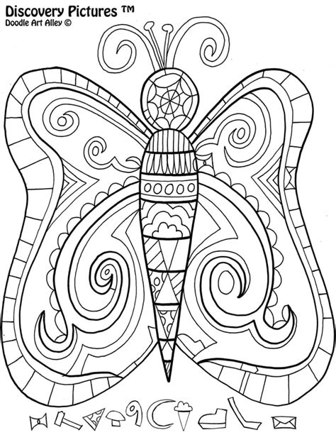 spring coloring pages doodle art alley