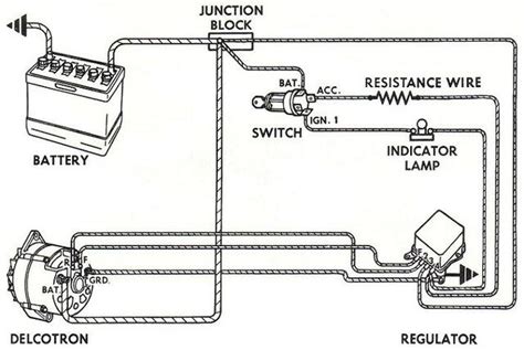 delco alternator wiring diagram external regulator wiring diagram  schematics
