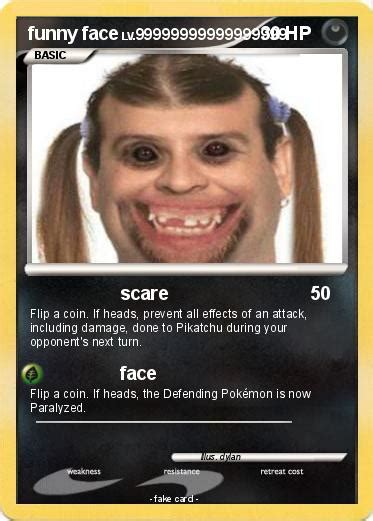Pokémon Funny Face 19 19 Scare My Pokemon Card