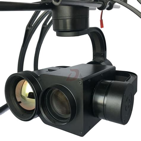 dual sensor uav drone gimbal camera mm lens infrared thermal imaging camera   zoom hd