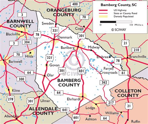 bamberg south carolina map darice fleurette