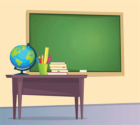 Teachers Desk Illustrations Royalty Free Vector Graphics And Clip Art