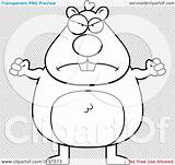Coloring Hamster Pages Hemmings Luke Cartoon Mad Outlined Clipart Vector Template sketch template