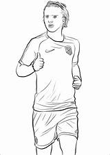 Griezmann Antoine Coloring Bruyne Kevin Pages Football Template sketch template