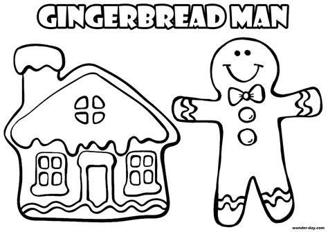 gingerbread man coloring pages  printable coloring pages