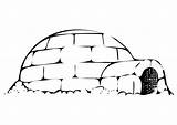Igloo Coloring Pages Edupics sketch template