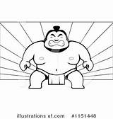 Sumo Wrestler Cory Thoman sketch template