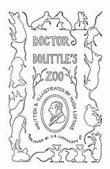 Dolittle Zoo Doctor Copyright 1925 sketch template