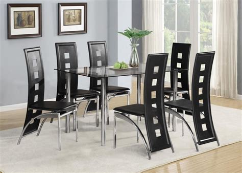 ideas  black glass dining tables   chairs