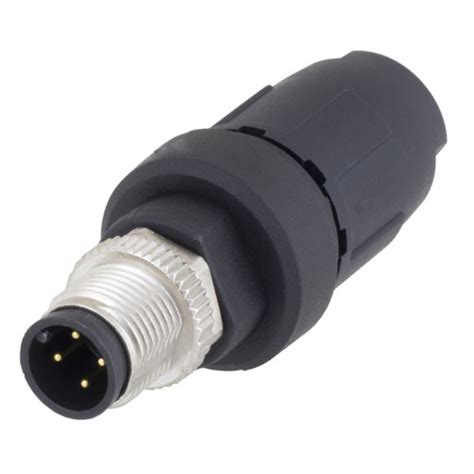 M12 4 Pin A Code Male Field Termination Connector 20 17awg M12ft4am L