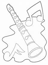 Instrumentos Musicais Flauta Desenho Cia sketch template