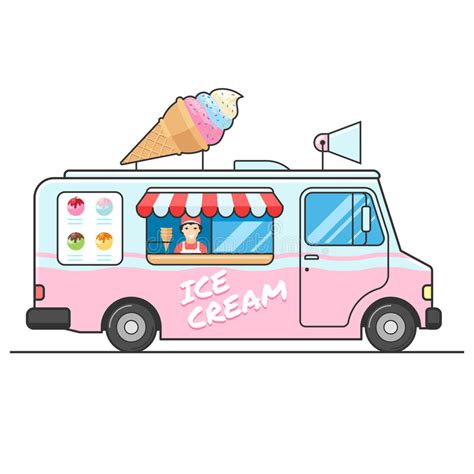 ice cream truck clipart  getdrawings