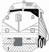 Trenes Locomotive sketch template