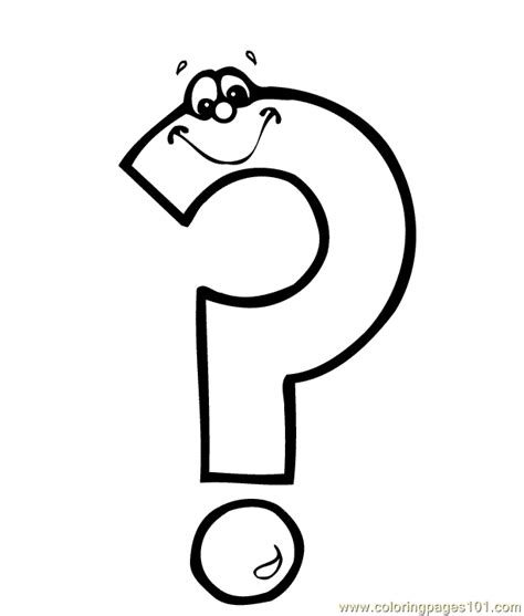 question marke coloring page  shapes coloring pages