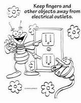 Electricity Coloring Safety Pages Electrical Drawing Save Worksheets Kitchen Louie Electrician Drawings Outlet Getdrawings Getcolorings Fire Designlooter Printable Object Worksheeto sketch template