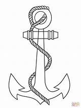 Anchor Coloring Pages Ship Rope Drawing Boat Printable Boats Country Ships Color Vector sketch template