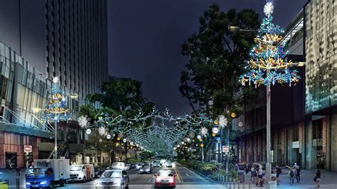 orchard road physical virtual christmas light   happen  nov