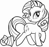Pony Little Rarity Coloring Pages Mlp Drawing Getcolorings Pinkie Pie Clipartmag Pinky sketch template