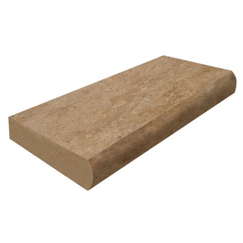 Arcadian 12x24 Tumbled Bullnose Coping Pera Tile