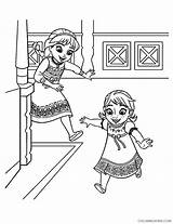 Anna Coloring Pages Elsa Coloring4free Young Related Posts sketch template