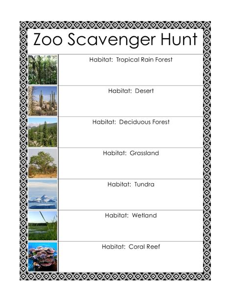 montessori inspired zoo scavenger hunts   printables learn