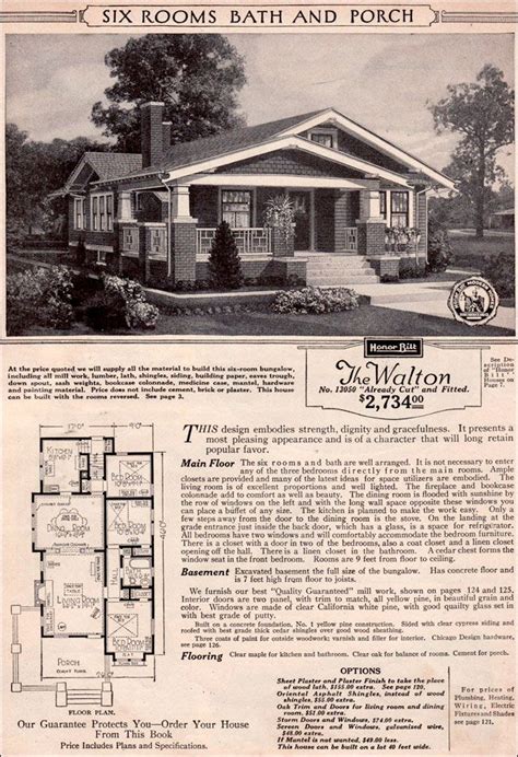 sears roebuck kit houses  retronaut bungalow house plans vintage house plans