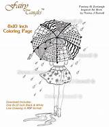 Coloring Fashionista Sheets Few Tangles Fairy Book Norma Burnell sketch template