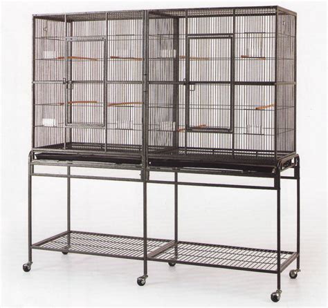 elegance double flight cage  stack double breeding bird flight stand