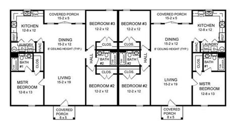 bedroom duplex house plan   bedrooms   baths  house designers duplex