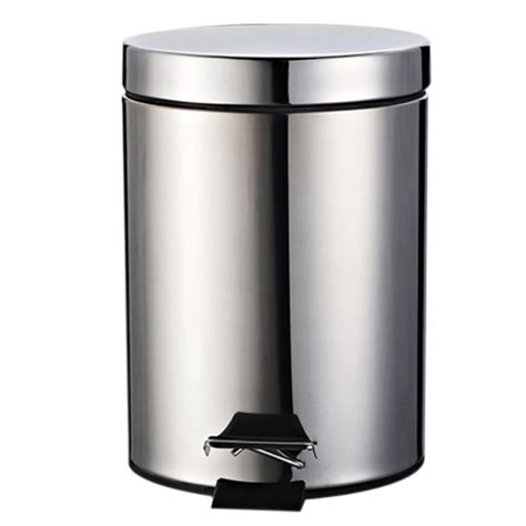 stainless steel covered  step trash  foot pedal dustbin garbage