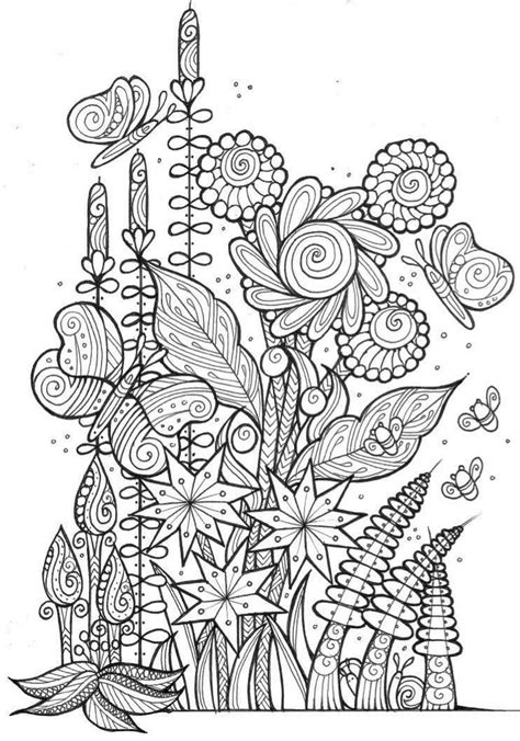 beautiful spring coloring pages  adults