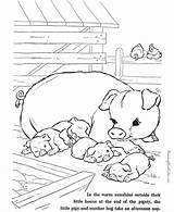 Coloring Pages Farm Pig Printable Animal Color Kids Barnyard Pigs Sheets Gif Raisingourkids Clipart Popular Printables Library Coloringhome Google sketch template