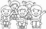 Coloring School Child Children Popular sketch template