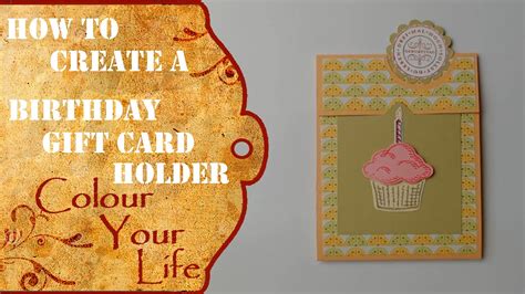create  birthday gift card holder youtube