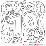 Birthday Coloring Pages 70 Happy Years Sheet Sheets Title sketch template