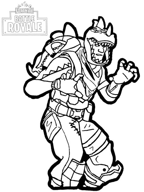 fortnite battle royale rex fortnite battle royale kids coloring