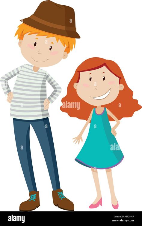 tall  short friends stock vector images alamy