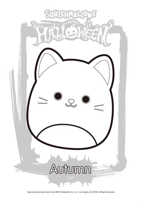 halloween squishmallows autumn coloring pages xcoloringscom