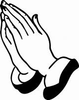 Hands Prayer Clip Praying Cliparts Clipart Pray Coloring sketch template