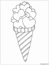 Ice Cream Pages Coloring Color Print Food Coloringpagesonly sketch template