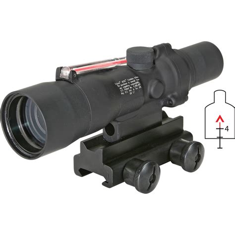 trijicon  acog riflescope matte black tar  bh photo