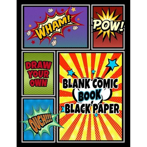 blank comic book black paper blank comic strip frames panels  fill