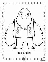 Nod Yeti sketch template