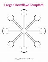 Snowflake Snowflakes Simplemomproject Stencils sketch template