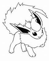 Flareon Pokemon Coloring Pages Printable Sheet Color Print sketch template